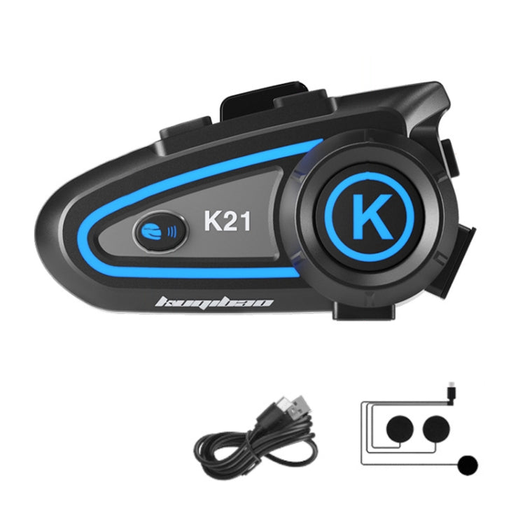 KUQIBAO Motorcycle Helmet Long-lasting Waterproof Bluetooth-compatible Headset with Light, K21