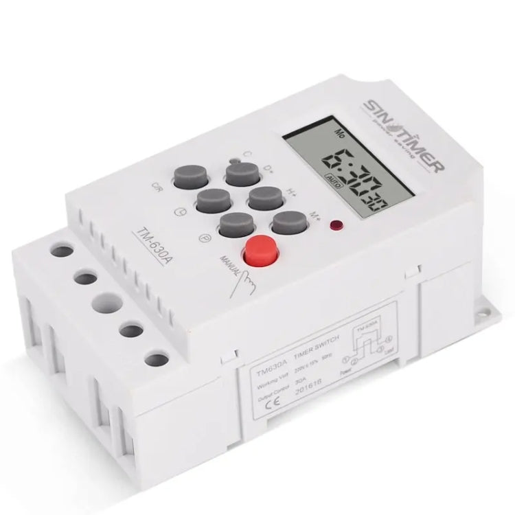 SINOTIMER TM630A-4 12V DC Timer Switch Din Rail Digital Weekly Programmable Time Relay