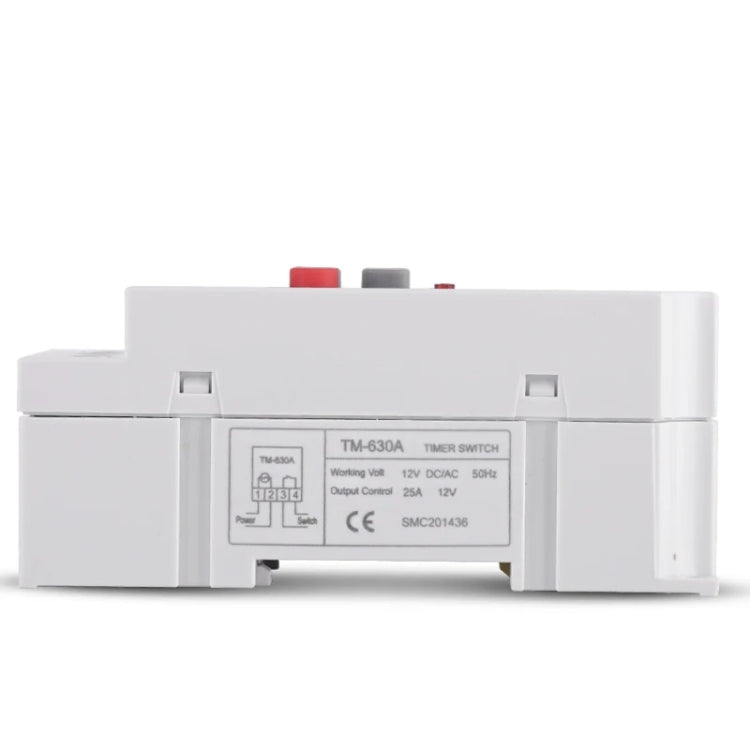 SINOTIMER TM630A-4 12V DC Timer Switch Din Rail Digital Weekly Programmable Time Relay