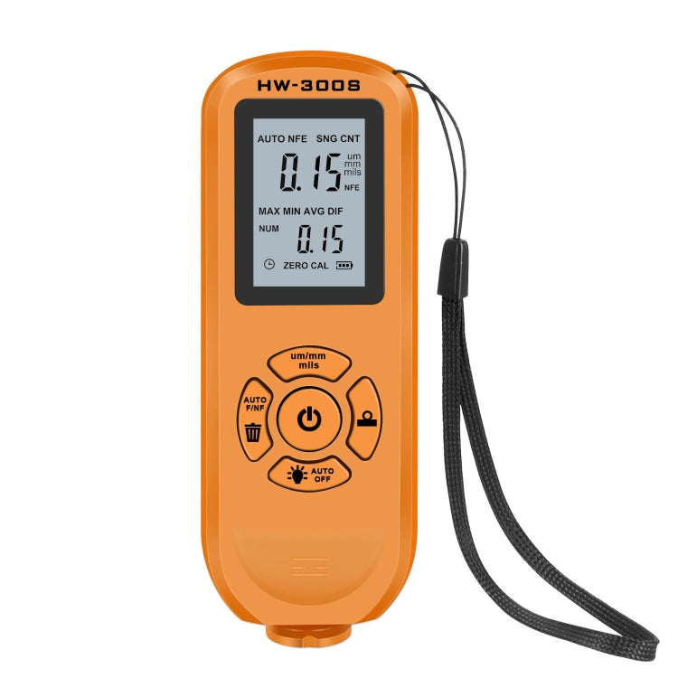 HW-300S High Precision Coating Thickness Gauge Anti-skid Paint Film Gauge, Orange Horizontal Screen, Orange Vertical Screen, Black Horizontal Screen, Black Vertical Screen