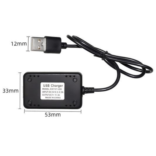 11.1V 2A 3S Output Protection Lithium Battery USB Charger With Light, XH/4P Plug