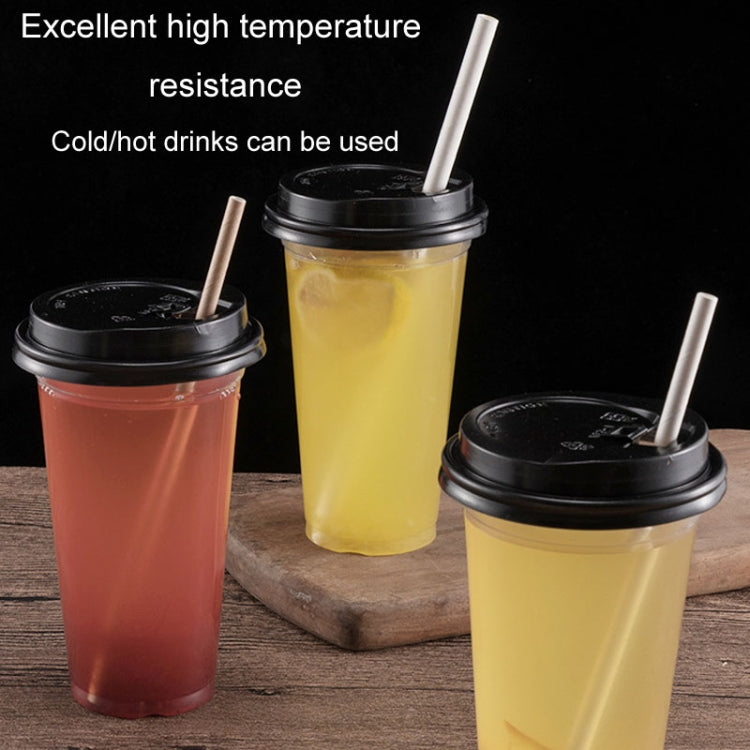 100pcs /Pack 6x197mm Disposable Paper Straws Biodegradable Party Drinking Straws Dessert Table Decoration Prop, White