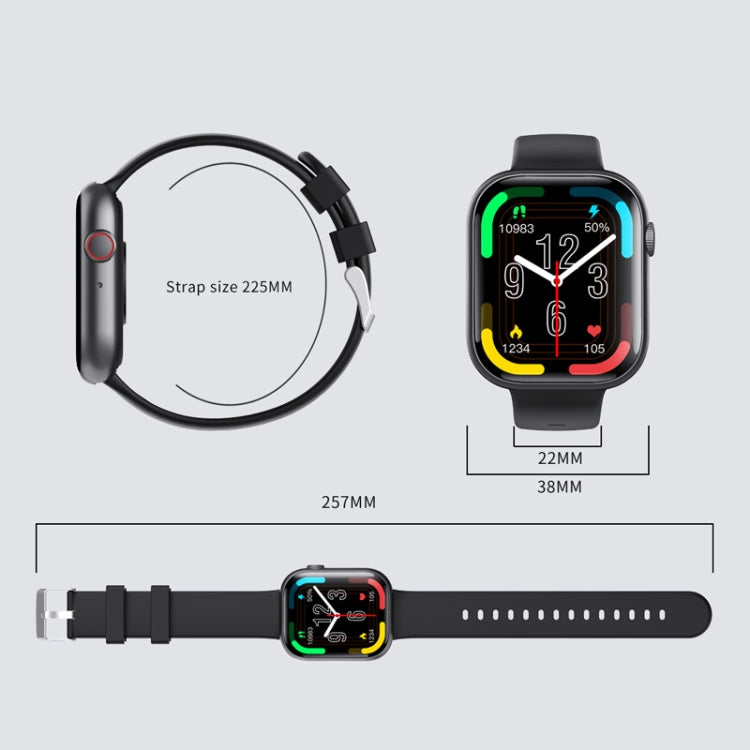 F70 2.1 Inch Screen Smart Watch With Blood Sugar/Blood Oxygen Monitoring /SOS Alarm/100+ Sports Modes, Black Silicone, Black Pink, Black Gray, Black 3-bead Steel, Black Milan, Black Leather, Black Brown Leather, Black Bamboo, Black SIlver 3-bead