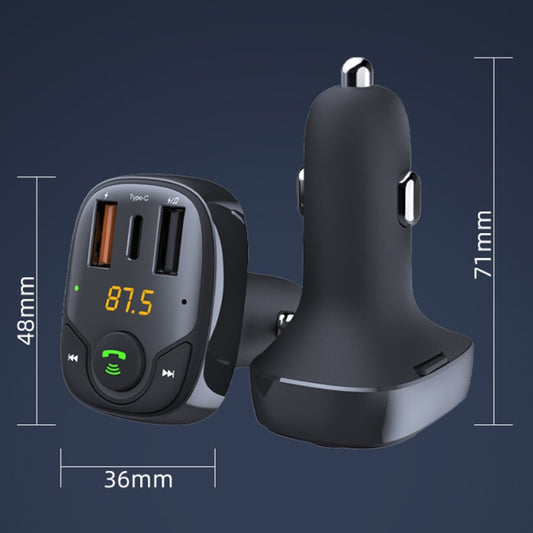 Lecteur MP3 Bluetooth de voiture 36W Transmetteur FM Chargeur de voiture multifonctionnel, S-15PD