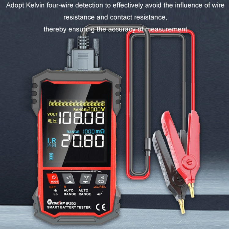 Battery Internal Resistance Tester Lead-Acid Alkaline Lithium Battery Tester, IR500, IR502