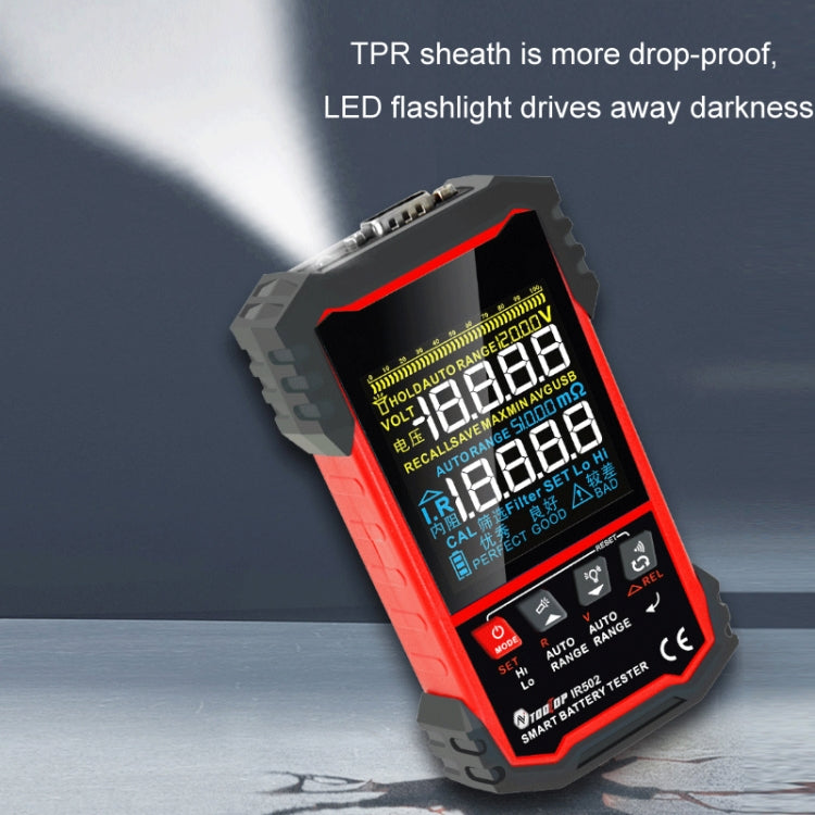 Battery Internal Resistance Tester Lead-Acid Alkaline Lithium Battery Tester, IR500, IR502
