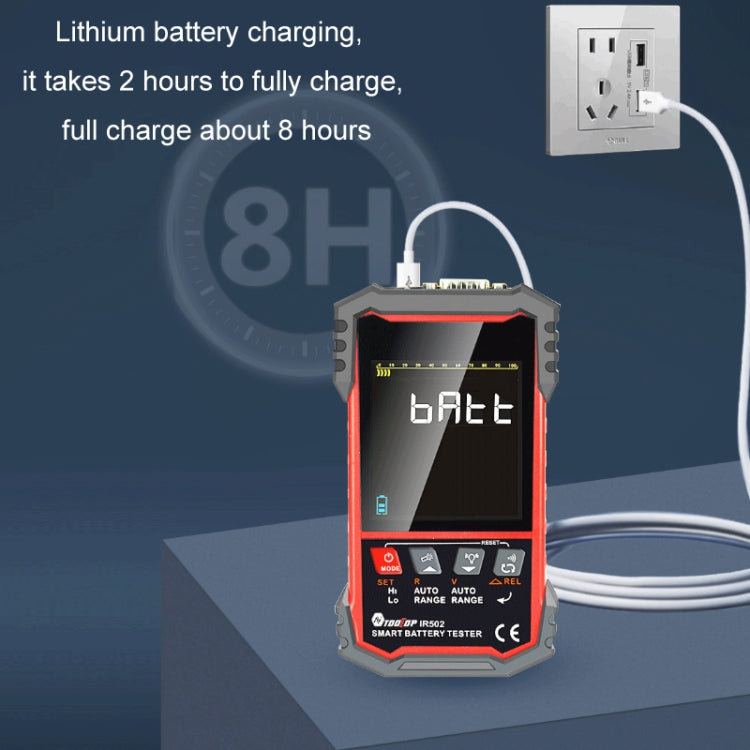 Battery Internal Resistance Tester Lead-Acid Alkaline Lithium Battery Tester, IR500, IR502