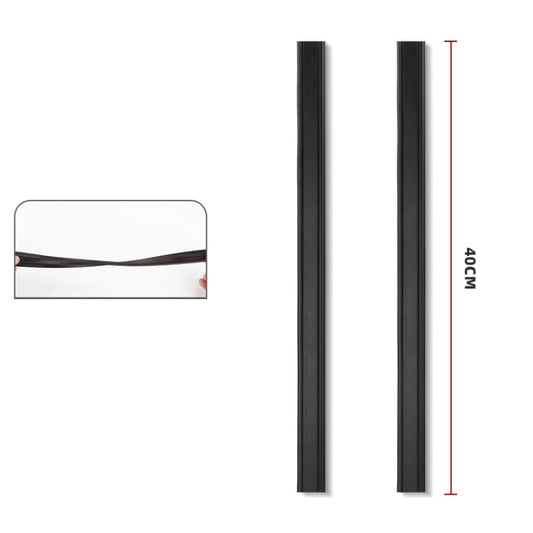 Car Side Window Wipers Removing Water Mist Universal Rubber Strips, 1pair