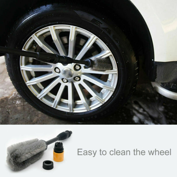 Wheel Hub Brush High Pressure Water-through Soft Bristle Cleaning Brush