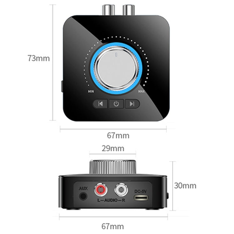 OMS-M5 Digital Bluetooth 5.0 Audio Receiver And Transmitter 2-In-1 AUX Adapter Converter, OMS-M5