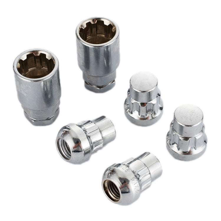 Car Tire Nut Anti-theft Lock, M12x1.5mm(4+2)0226, M12x1.25mm(4+2)0225, M14x1.5mm(4+2)0227, M1/2-20mm(4+2)0224, M12x1.5mm(Ball4+2)