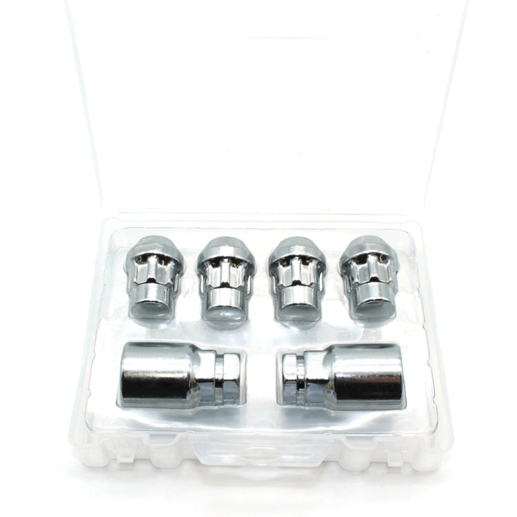 Car Tire Nut Anti-theft Lock, M12x1.5mm(4+2)0226, M12x1.25mm(4+2)0225, M14x1.5mm(4+2)0227, M1/2-20mm(4+2)0224, M12x1.5mm(Ball4+2)
