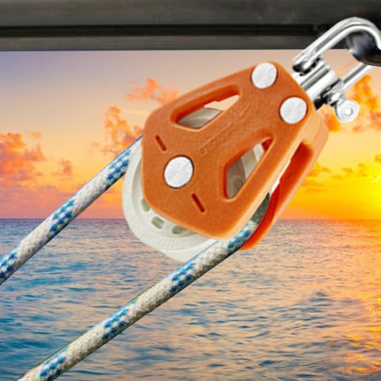 BSET MATEL Marine Nylon Plastic Swivel Bearing Single Pulley