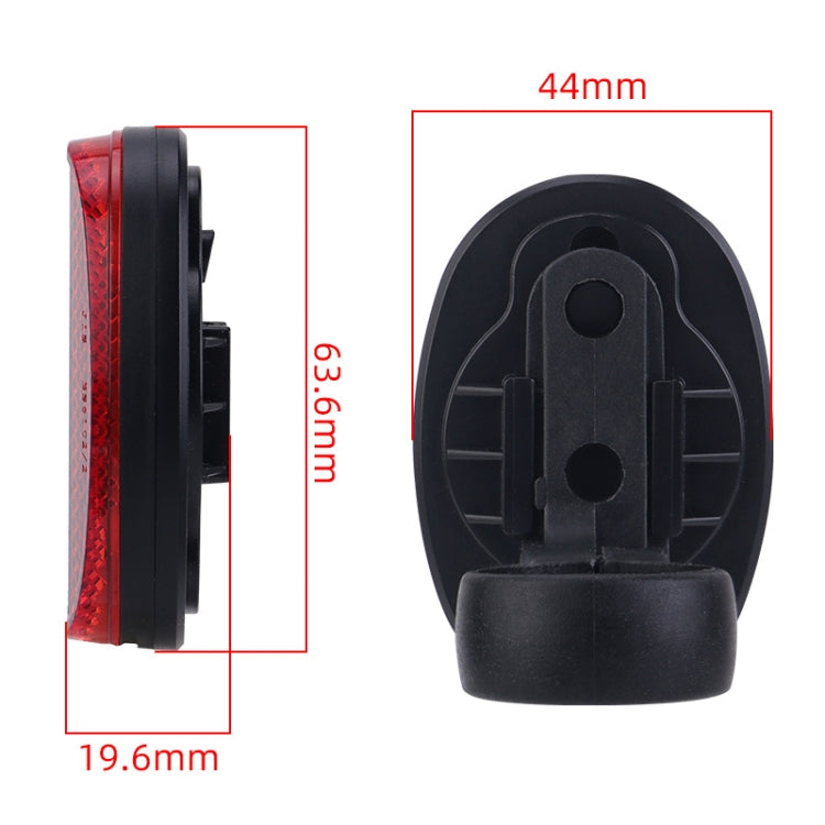 For AirTag Tracker Bicycle Anti-theft Taillight Road Bike Seat Tube Reflective Hidden Mount, Tail Light Oval