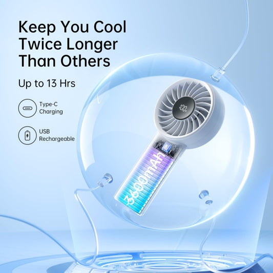 Mini ventilateur portable rechargeable JisuLife Life4, gris 3600 mAh, noir 3600 mAh, rose 3600 mAh, gris 5000 mAh, noir 5000 mAh, rose 5000 mAh