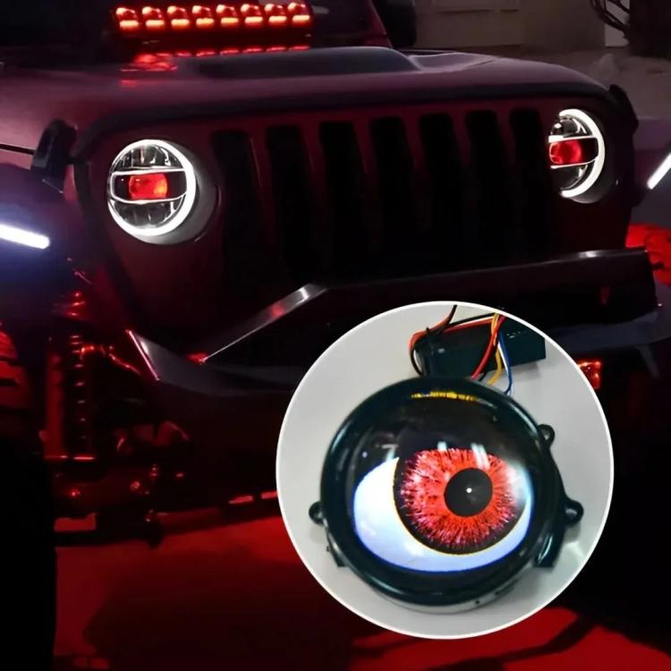 3-inch Car Motorcycle LED Demon Eye Light Modification, For One