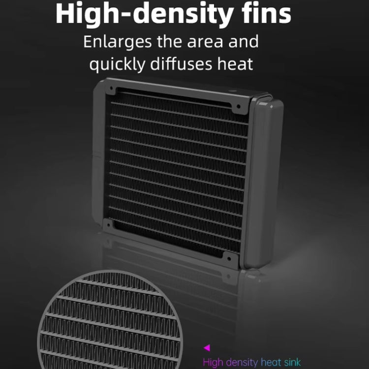 COOLMOON RGB120 5V ARGB Integrated Single Row Multi-Platform CPU Cooler