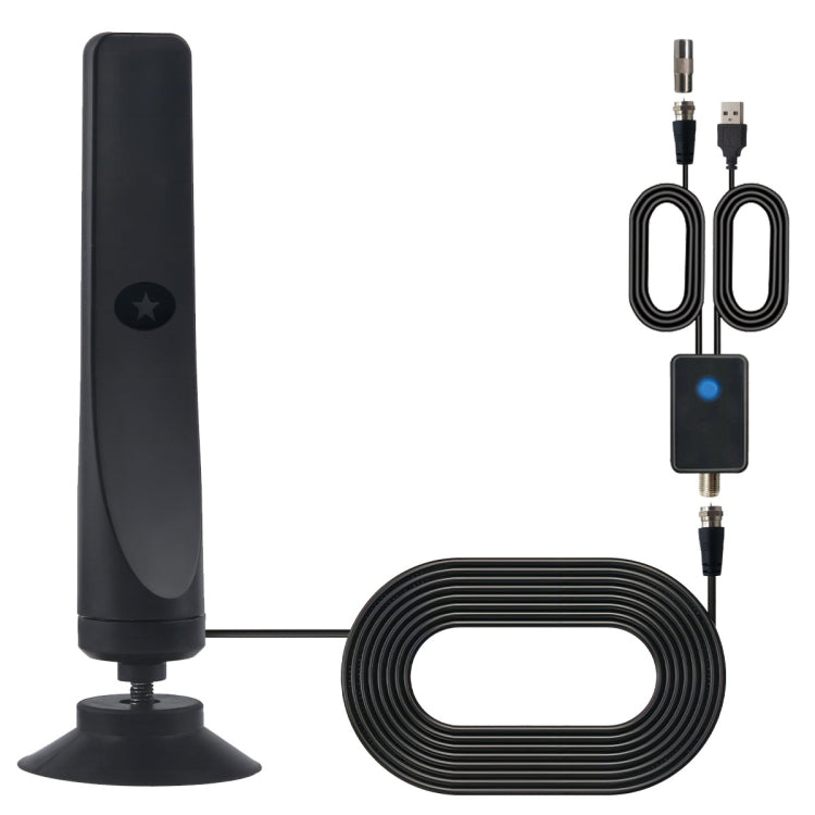 4K 1080P Indoor Digital TV Antenna For Local Channels 50 Miles Range With Amplifier Signal Booster, 50 Miles 20dBi HDTV-T2