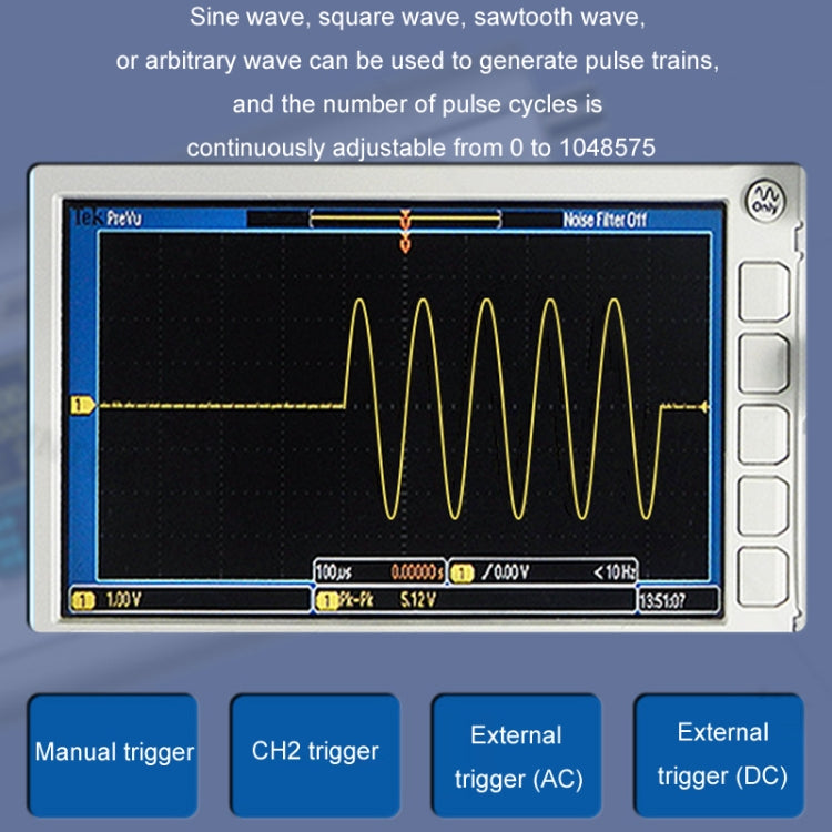 JUNTEK Programmable Dual-Channel DDS Function Arbitrary Waveform Signal Generator, 15MHz, 30MHz, 40MHz, 50MHz, 60MHz