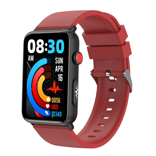 Smartwatch Ring EKG Temperatur Herzfrequenz Blutdruck Gesundheit Bluetooth Talking Watch, Silikon Schwarz, Silikon Rot, Silikon Blau, Leder Schwarz, Leder Braun
