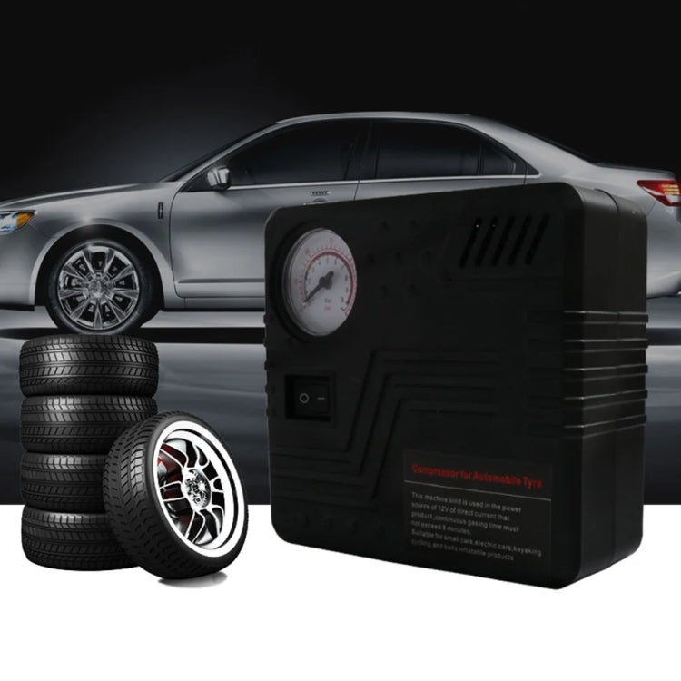 Gonfleur de pneu de voiture 12V en métal avec manomètre électrique