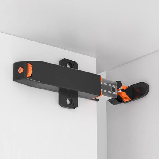 Amortisseur de porte d'armoire à usage intensif, dissimulé, réglable, à poussée, à rappel automatique