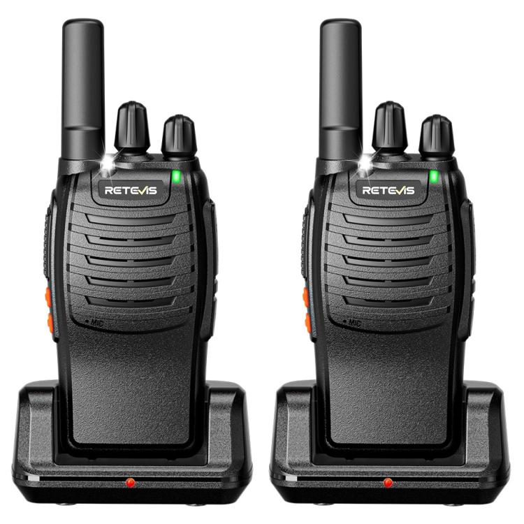 RETEVIS H777 16 Channels Compact Portable Handheld Walkie Talkie With Charging Base, PMR, FRS, 1pair PMR, 1pair FRS