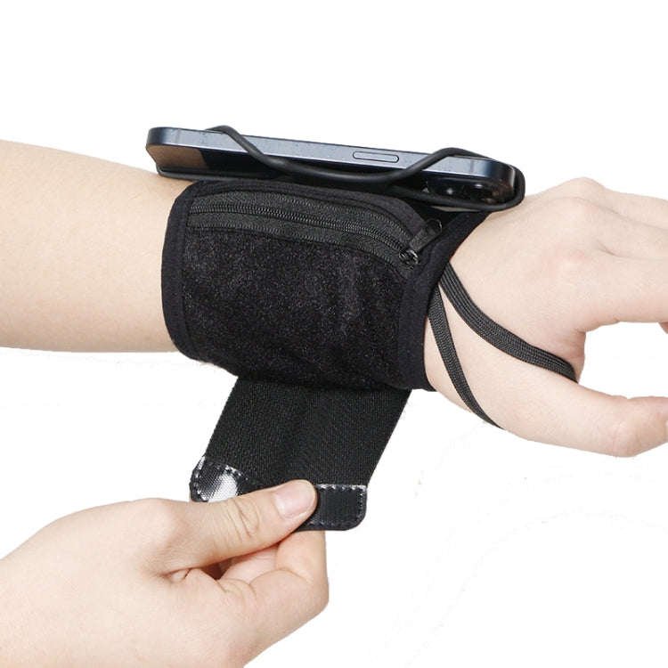 Rotating Wrist Phone Strap Coin Purse Touchable Phone Wristband Can Hold Cards, Change and Keys