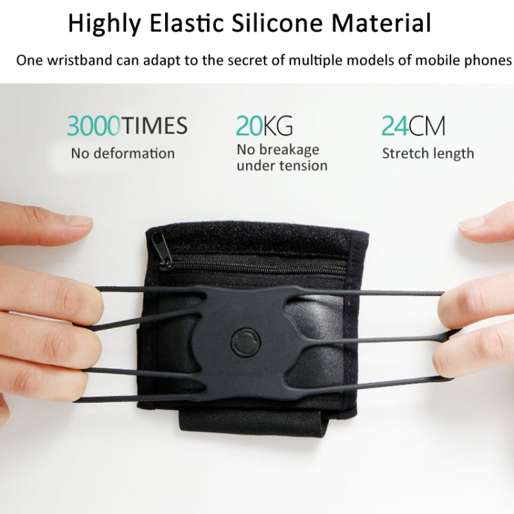 Rotating Wrist Phone Strap Coin Purse Touchable Phone Wristband Can Hold Cards, Change and Keys