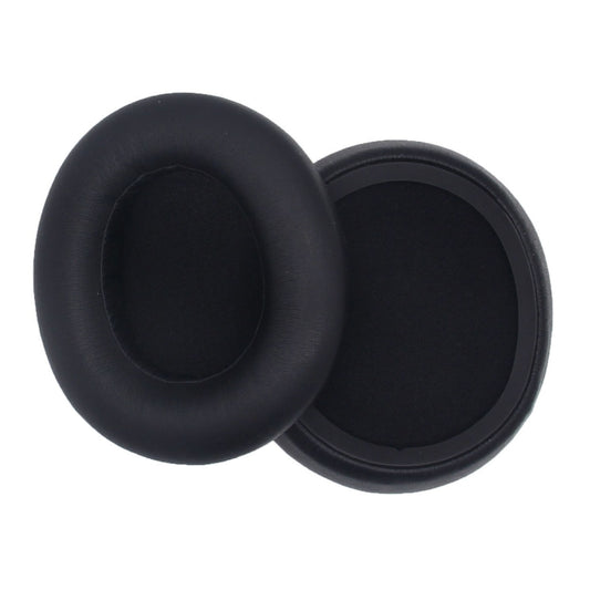 1pair For SteelSeries Arctis Nova 3 / 5 / 7 / Pro Wired Headphone Sponge Cover, Black Leather, Black Pattern, Gray Net