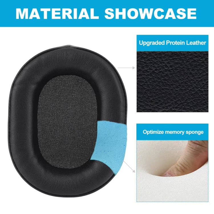 1pair Headphone Leather Sponge Cover For CORSAIR HS55 / HS55 PRO / HS65, For HS55/HS55 PRO/HS65(Black), For HS55/HS55 PRO/HS65(Gray)