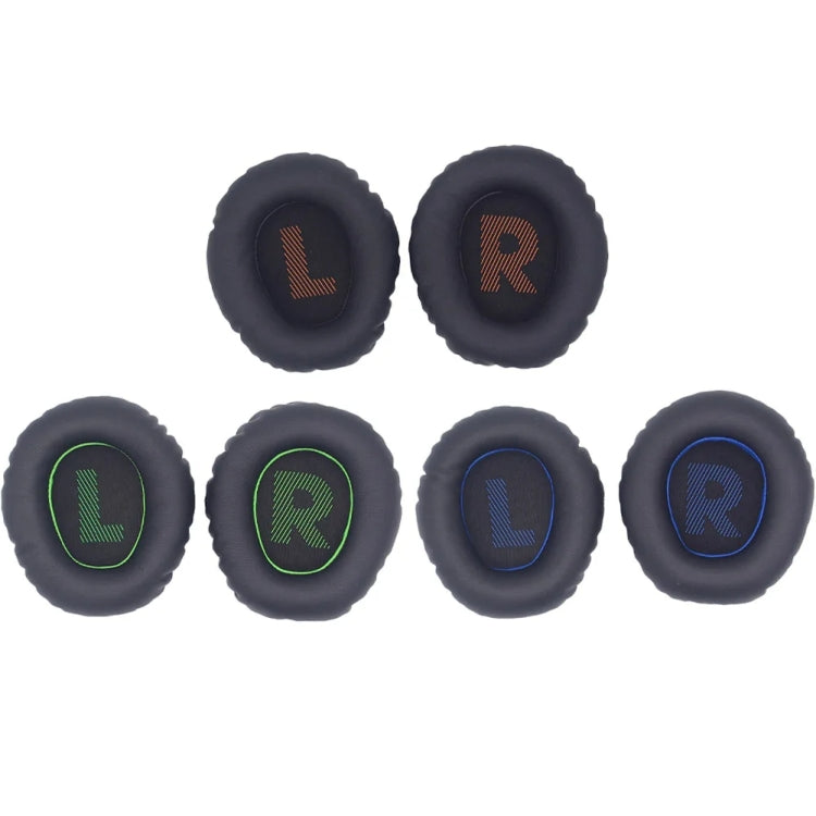 1pair For JBL Quantum 350 / 360 Headphone Leather Sponge Cover Earmuffs, For JBL Quantum 350 / 360(Orange), For JBL Quantum 350 / 360(Blue), For JBL Quantum 350 / 360(Green)