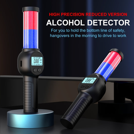 Portable Personal Alcohol Tester High-precision Breathalyzer with Alarm Light, MR701