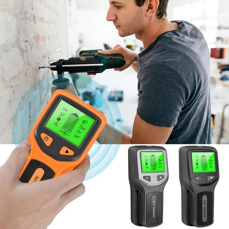 HLW330 5-in-1 Wall Stud Detector Edge Center Wood Current Metal AC Wires Detection, HLW330 Black, HLW330 Silver, HLW330 Orange
