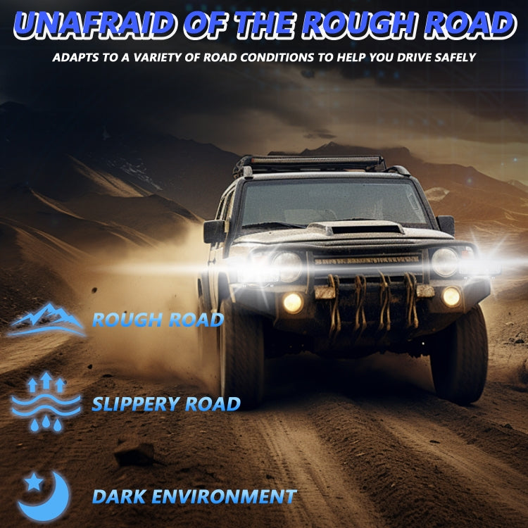 14W 9-30V 6 Inch Long Waterproof Car Work Headlight With Wire Set