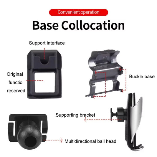 For BMW Car Air Outlet Modified Mobile Phone Holder Base