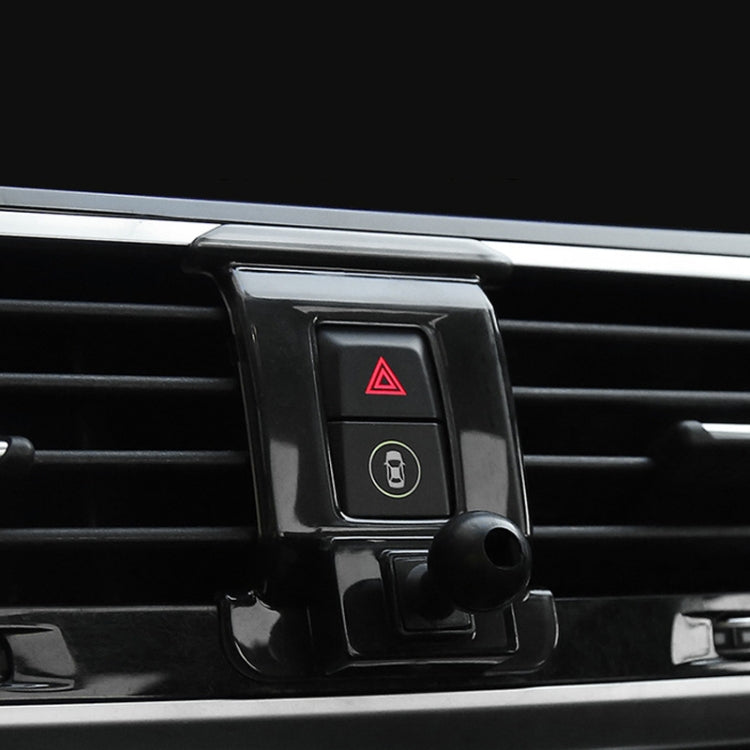Pour BMW Car Air Outlet Modified Mobile Phone Holder Base, 04-08 Série 7, 05-12 Série 3, 08-13 X5/X6, 09-15 Série 7, 11-16 X3/X4, 10-17 5GT Importé, 11-17 Série 5, 11-17 Série 5 Universel Applicable aux Doubles Rouleaux, 12-15 X1...