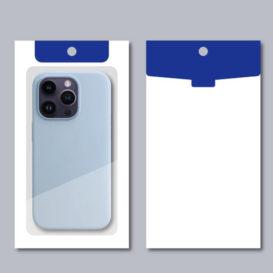 50pcs /Pack Phone Case Packaging Box Clear Window Cardboard Package Sealing Pouch