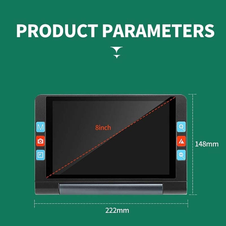 8inch Auto Focus Near And Far HD Electronic Vision Aid Magnifier