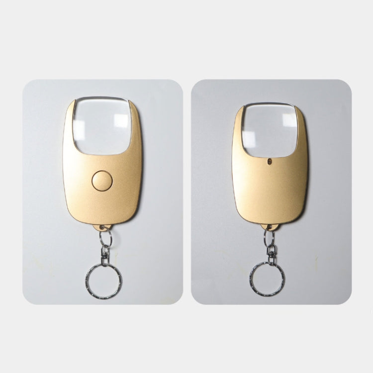 5x Magnifying Glass with Light & Keychain Rechargeable Magnifier for Elderly Reading