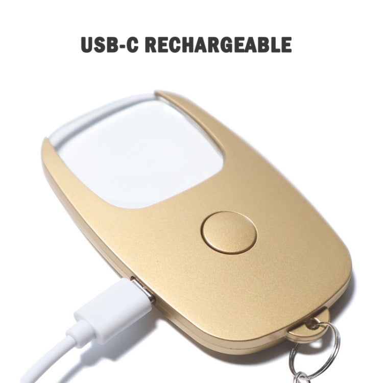 5x Magnifying Glass with Light & Keychain Rechargeable Magnifier for Elderly Reading