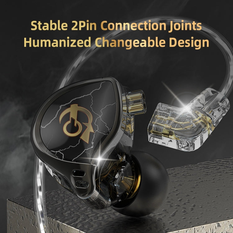 3.5mm Mobile Phone Earphones Sports In-Ear Pluggable Stage Earphone, QKZ HBB With Microphone, QKZ HBB Standard