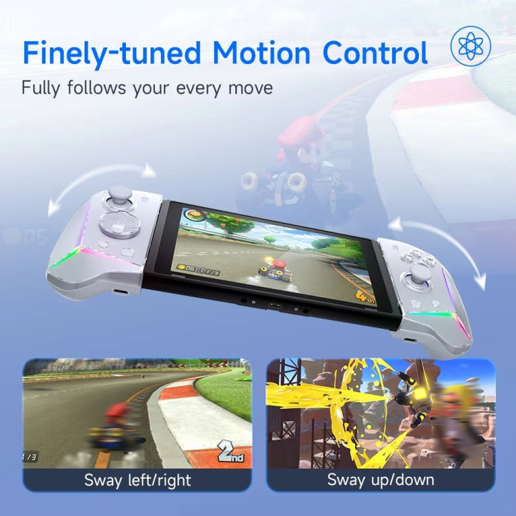 EasySMX S15 For Switch Wireless RGB Controller Split Joypad 6 Axis Gyroscop, Mechanical Hall Effect, S15