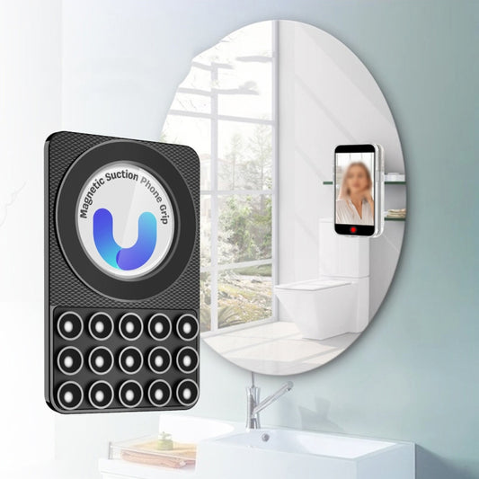 Magnetic Suction Mobile Phone Grip Hands-Free Silicone Cellphone Mount Stand