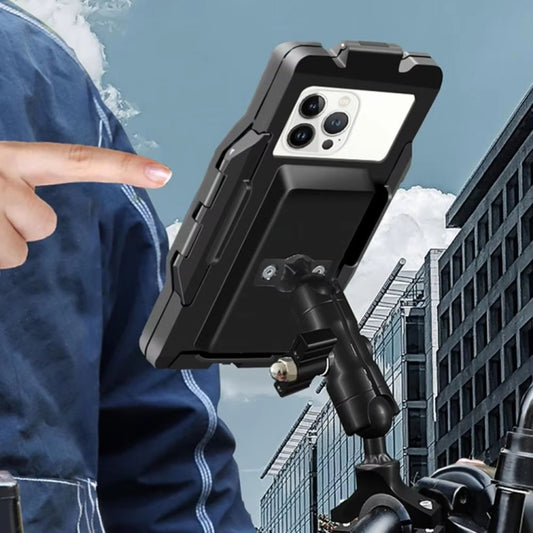 Support de sac étanche pour téléphone portable GUB PLUS17 Vélo Moto Guidon Antichoc, PLUS17