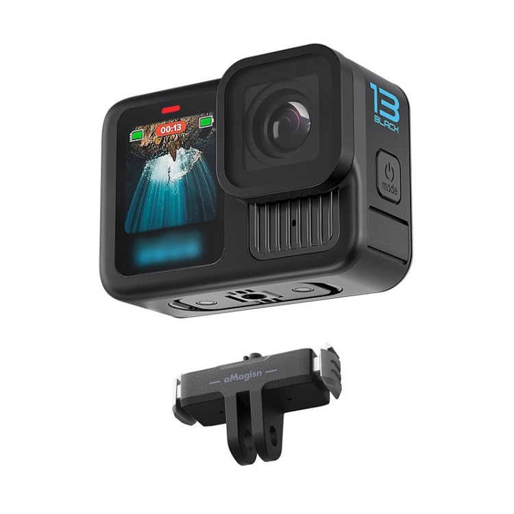 For GoPro HERO13 Black aMagisn Magnetic Quick-release Base Plastic Adapter Accessories, For GoPro HERO13 Plastic