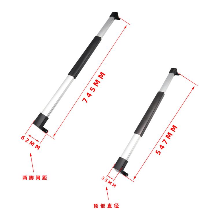RV Screen Three-section Split Telescopic Rod L-shaped Replacement Handle, Left Hand, Right Hand, Left Hand+Right Hand
