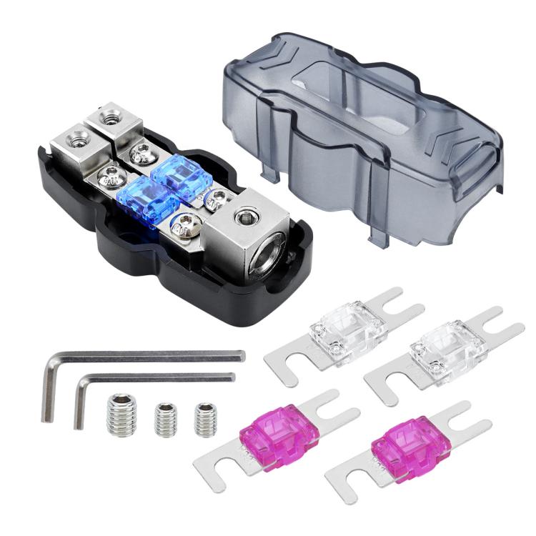 1 Out 2 Ways Car Audio Power Fuse Holder Car Fuse Distribution Block