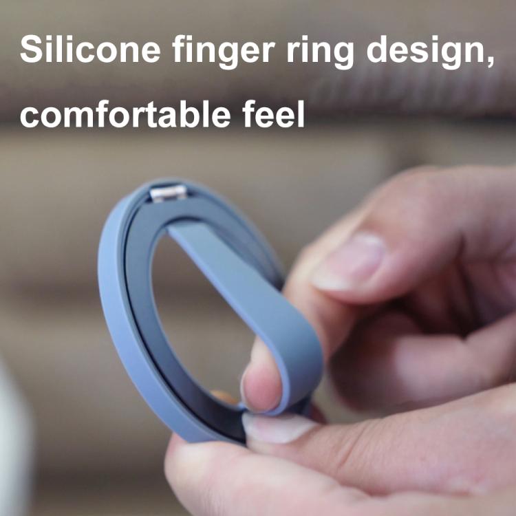 RK-X39 Mini Silicone Magnetic Finger Ring Buckle Mobile Phone Holder