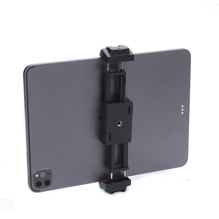 4th Generation Tablet Smartphone Clip Universal Tripod Mount Adapter With Cold Shoe, Black Red